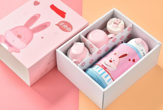 兒童保溫杯二合一套裝 304不鏽(xiù)鋼兒童吸管壺